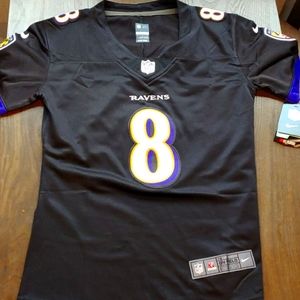 Women's large Lamar Jackson Ravens #8 jersey